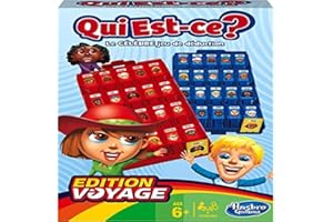 Jeux Hasbro - B12041010 De Voyage - Qui Est-ce? Bleu/Rouge