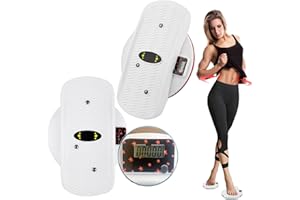 【Upgraded version with electronic counter】Auptiz Waist Twisting Disc with counter,Twisting Waist Disc,Cardio Twister,Noise-Free Figure Trimmer Ab Twister Board,Split Twist Board,Twist disc Exercise