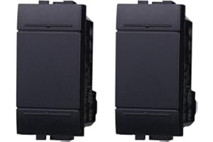 LEDLUX 2 Pezzi Invertitore Compatibile Con Bticino Living Light (Nero)