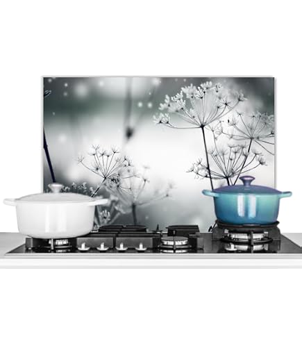 Crédence De Cuisine En Aluminium 60x40 Cm - Motif Couleur Beige - Protection Anti-éclaboussures, Facile à Nettoyer - 12