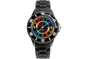 Alienwork Kids Orologio di Apprendimento Bambini Ragazzi Ragazze Tempo di Apprendimento Impermeabile 5 ATM