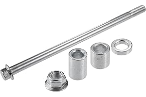 A ABSOPRO ATV Front Rear Wheel Axle with Bushing and Screw Bolt M12 230mm