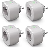 Refoss WLAN Steckdose 16A,Smart Steckdose mit Zeitschaltuhr,Alexa Steckdose misst den Stromverbrauch Smart Plug mit Sprachste