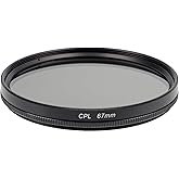 67mm CPL Polarize Filtre | Circular Polarizer | Yansıma &Ouml;nleyici Lens Filtresi | 67mm Lensler ile Uyumludur