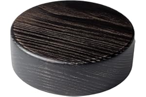 GRECA Socles circulaires en bois massif. Finition vernis noyer mat. Épaisseur : 3 cm. Plusieurs dimensions (diamètre 10 x 3 cm)