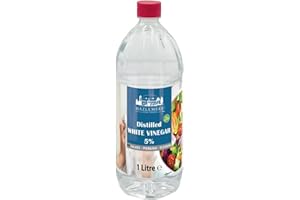 MARELUXE 1Lt White Vinegar, All Natural, Vinegar for Cleaning, Distilled White Vinegar, Wine Vinegar, Suitable for Claning, Baking, Cooking, Pickling, Organic Whitevinegar%5 Acetic Acid, Food Grade