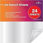 Easy Cut Stencil Sheet Set of 24 - 12ââ‚¬Âx12ââ‚¬Â Acet...