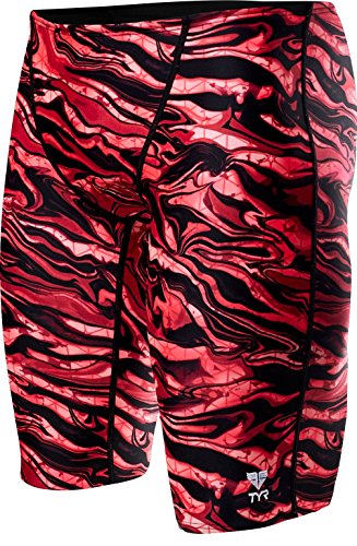 TYR Men’s Miramar Jammer Swimsuit Short, Red, 28