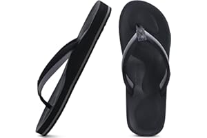 COFACE Women's Flip Flops with Arch Support Comfort Beach Platform Sandals for Women Lightweight