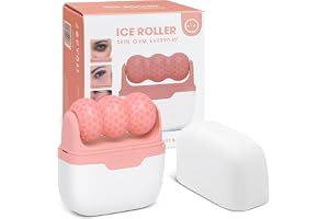 flintronic Isrulle för ansikte och ögon, ismassagerrulle för ögon, nacke och ansikte, 2 i 1 isrulle för kallterapi, för att m