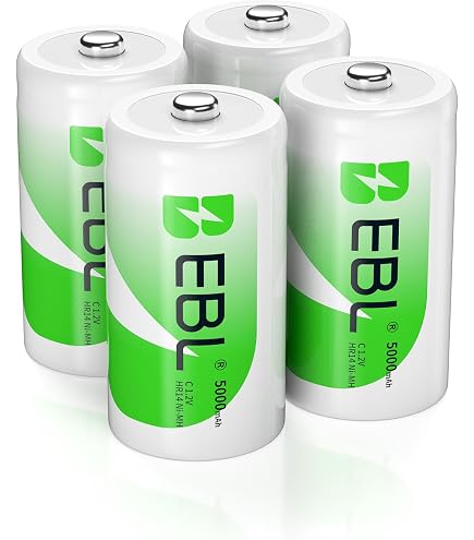 6x Wiederaufladbare C-Zellen Akku – 4500 MAh, 1,2V NiMH, Kompatibel Mit HR14/MN1400, Für Spielzeug & Geräte