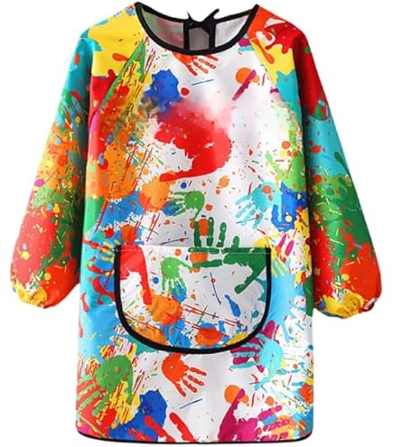 8 tabliers enfants imperméables pour cuisine, peinture, atelier créatif
