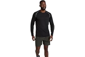 Mountain Warehouse Endurance Mens Top – Long Sleeves, Quick Dry T-Shirt, Highly Breathable Tee, UPF50 Protection Tee Shirt – for, Travelling, Walking, Gym