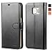 Produktbild OCASE Samsung Galaxy S6 Edge Hülle Handyhülle Leder Brieftasche Hülle für Galaxy S6 Edge Geräte Schwarz