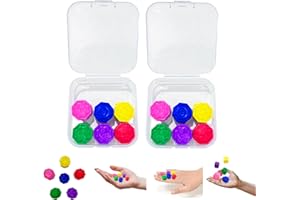 NNOUONN Gonggi Korean Game, 2pcs Weighted Gongi Traditional Folk Play Jack Stone Set Game, Gong Gi Mini Five Grasping Rainbow Konggi, Catching Pebble Stones Games