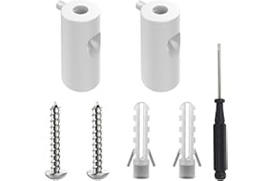 OASHISU Decentratore da Soffitto per Cavi Elettrici con fermo, Decentratore a Soffitto, Decentratore Cavo Elettrico, Decentratore Lampadario, Gancio da Soffitto o Parete, Fermacavo, 2 PEZZI (BIANCO)