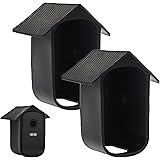 Sporgo 2 Stück Wetterfeste Silikonhülle für EufyCam 2C EufyCam 2C Pro, Schwarz Silikon-schutzhülle Überwachungskamera,Schutzh