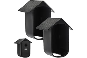 Sporgo Funda de silicona para EufyCam 2C/2C Pro, 2 unidades, resistente a la intemperie, impermeable, resistente a los rayos UV, color negro