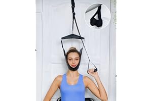COMNESS Over the Door Cervical Neck Traction Device for Home Use, Portable Neck Stretcher Hammock for Neck Pain Relief, Physiotherapy Aids for Neck Crusher
