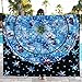 Produktbild HCFKJ 2017 Mode Runde Beach Cover Bikini Boho Summer Dress Bademode Badeanzug Kimono Tunika Blau