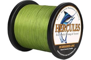 Hercules Super Cast 100-2000m 109-2187 Yards 6-100lbs Test Ligne de pêche tressée pour Eau salée PE Tresse Lignes de Poisson Superline 4 brins