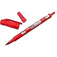 Pilot Sca-TM Extra Fine Twin Marker, Pack of 12, Red