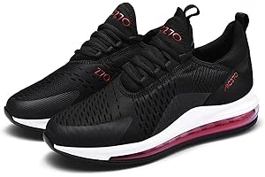 Amsion Homme Femme Air Chaussures de Course à Pied Tendance pour avec Coussin d'air Baskets décontractées pour la Marche Le Tennis Le Basket-Ball la Gym Les Sports de Sport