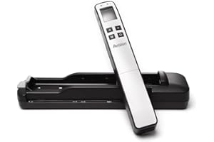 AVISION MiWand2 PRO tragbares Scanner (300x 300 DPI, 4,6 cm (1,8 Zoll) LCD-Display, WiFi, Micro-SD Kartenslot bis 32GB, Mini-USB) weiß