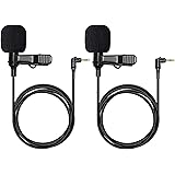 Hollyland 3.5mm Microfono Lavalier per Lark MAX, Lunghezza 1,2 m, Microfono omnidirezionale (2PCS)