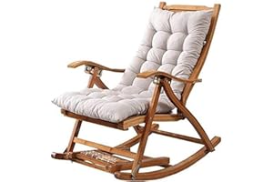 QWERTYUKJ Coussins De Chaise Berçante Épaissir Polyester Coussin Longue Relaxant Intérieur Extérieur Rocking Chair Jardin Pour La Maison Relax Pas De Chaise (Color : Gray, Size : 120x48cm)