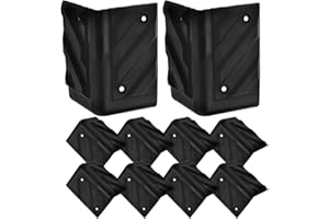 Housoutil Lautsprecher Eckschutz, 16 Stück Schware Lautsprecher Gehäuse Eckenschutz Packung, Kunststoff Rechtwinklige Lautsprecher Schutzecke Corner Ecke Für Professionelle Bühnenlautsprecher