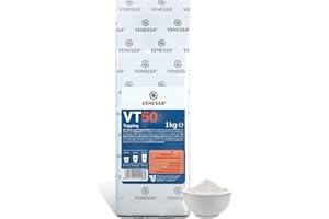 ‎VENESSA Venessa VT 50 Milchpulver Topping 1kg Packung für Kaffee-Vollautomaten, (50% Magermilchpulver) feinporiger, stabiler Schaum, hochwertiges Kaffee Topping zur Verfeinerung von Kaffee & Cappuccino