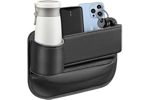 JXCTNNU Organisateur de Siège de Voiture Organiseurs pour Voiture Boîte de Rangement de Siège Avant de Voiture Stockage d'écart de Siège de Voiture Universel Poches Latérales (Côté conducteur)