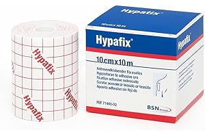 BSN medical Hypafix, Benda Adesiva di Ritenzione per Medicazioni, in TNT Poroso e Conformabile, Ipoallergenico, Non Sterile ma Sterilizzabile, Misure 10 cm x 10 m, 1 unità