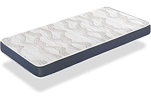 DORMISSIMO Matelas bébé Baby Bleu 70X140 épaisseur 14 CM Noyau perforé et Respirante
