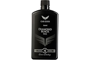 Car Gods Cera de carnauba negra, fórmula pigmentada 3 en 1. Elimina la oxidación superficial, las imperfecciones y los pequeños arañazos, 17 fl oz