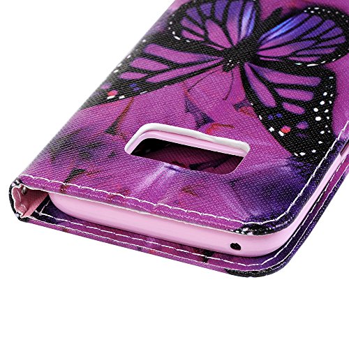 Lanveni S8 H  lle  Handyh  lle f  r Flip Case Cover PU Lederh  lle Schutzh  lle Magnetverschluss Ledertasche mit Stander Function Brieftasche Card Slo