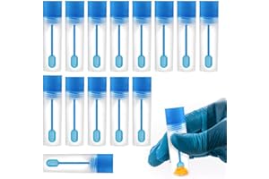 NOPKESV 10 pezzi provetta con cucchiaio, per le feci, campione bottiglia tubo plastica, trasparente, contenitore feci per analisi, provetta urine per analisi, per laboratorio scuola educativo (15ml)