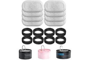 GIOTOHUN Fontaine à Eau Filtrée - 8 Filtres à Charbon et 8 Filtres à Mousse