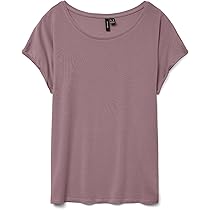 VERO MODA VMFILLI SS V Neck Tee GA NOOS Shirt, Nostalgia Rose, XS, Nostalgia Rose, XS, Nostalgia Rose