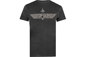 Cotton Soul Top Gun Mono męska koszulka w stylu vintage, czarna