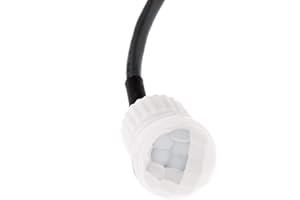 HUBER Motion 18 Mini PIR Bewegungsmelder 120° / 360° für Innen/Außenmontage I Sensor IP65 I 230V Einbau Bewegungsmelder klein, inkl. DIP Schalter, 3-Draht-Technik