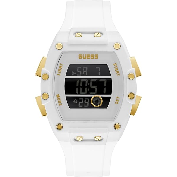 Guess U12505G3 - Orologio da polso da uoo, cinturino in acciaio inox colore argento