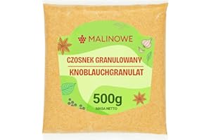 Malinowe CZOSNEK GRANULOWANY SUSZONY 500g Naturalny Doskonały