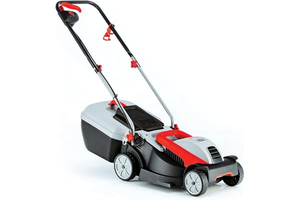 AL-KO Elektrisk gräsklippare 3,82 SE Classic (38 cm skärbredd, 1 400 W motoreffekt, justerbar skärhöjd 3-faldigt justerbar, inkl. 37 l fångkorg med nivåindikator, för gräsmattor upp till 500 m²)