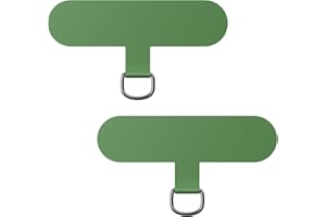 caslord 2 Parches Duraderos para Cordon Movil Universal Compatible con Todas Las Fundas de Teléfono -Verde