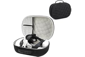 YipuVR Funda RíGida de Transporte de Eva para Meta Quest 3/3S, Compatible con Accesorios de Auriculares Quest 3S, A Prueba de Golpes, Impermeable, Forro Suave para Viajes y Almacenamiento En