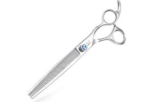 JASON Professional 7.5 Inch Effiliation Scissors per cani gatti animali domestici Dog Scissors Fur Grooming Shears con vite regolabile Forbici da toelettatura a 56 denti