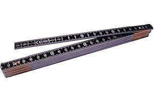 Metrica 20108 Alu-Gliedermassstab 1 m Oxyd, schwarz