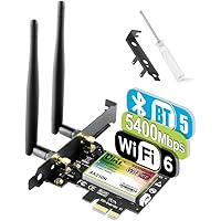 Scheda WiFi Intel 6E Scheda di rete 5400Mbp/s Adattatore Wireless PCI Express AX210N Bluetooth 5.2 | MU-MIMO | OFDMA | Latenz